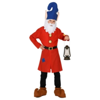 Gnom Rød Børnekostume