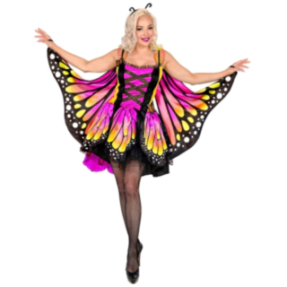 Pink Sommerfugl Kostume