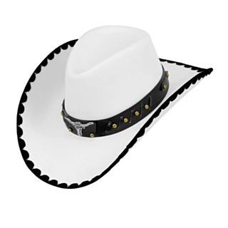 Texas Cowboyhat Hvid