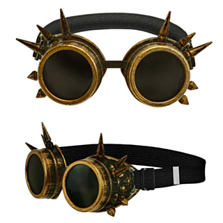 Steampunk Briller Antikguld