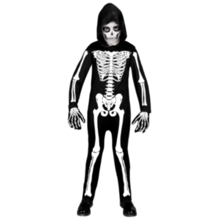 Skelet Jumpsuit B&oslash;rnekostume