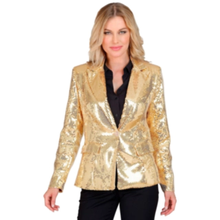 Shiny Pailletjakke Guld