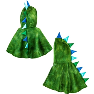 Dinosaur Plys Poncho Børnekostume