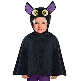 Flagermus Plys Poncho Børnekostume