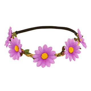 Blomster Pandebånd Lilla