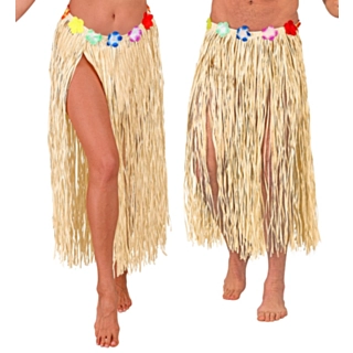 Hula Langt Stråskørt Beige