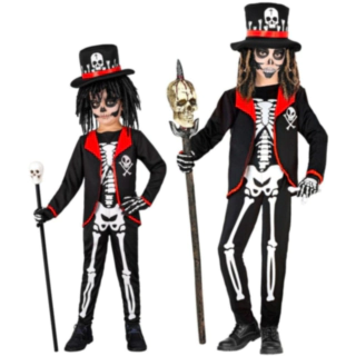 Voodoo Skelet Børnekostume