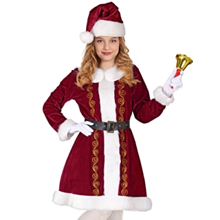 Mrs. Claus Børnekostume