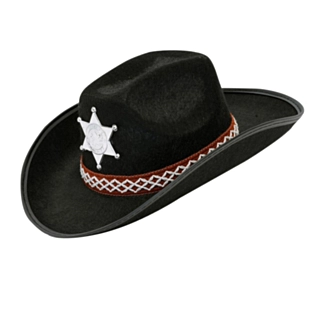 Sherif Cowboy Børnehat Sort