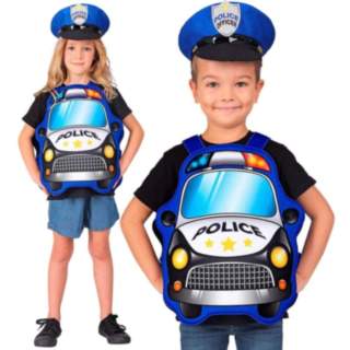 Politi Bib Børnekostume