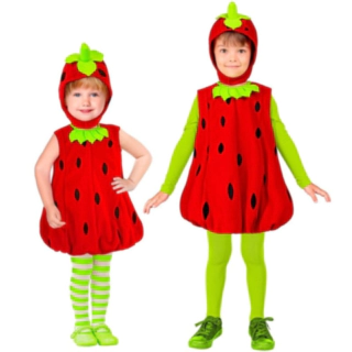 Jordbær Børnekostume