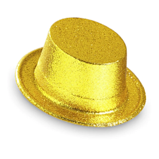 Glitter Tophat Guld