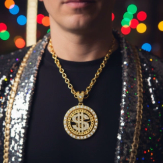 Dollar Halskæde Guld