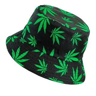 Weed Bøllehat Sort/Grøn