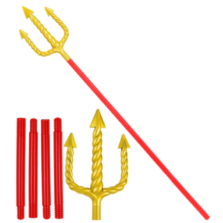 Trefork Guld/Rød