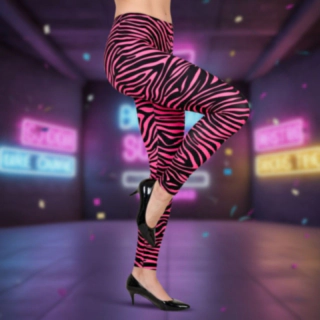 Neon Pink 80'er Leggings