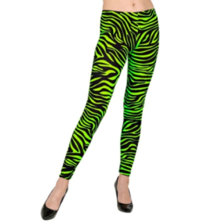 Neon Grønne 80'er Leggings