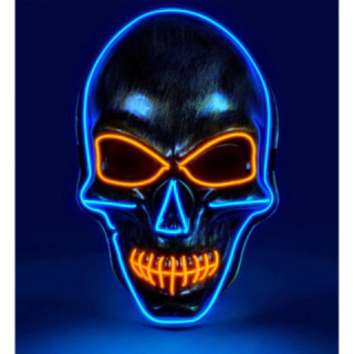 Kranie LED Maske Blå