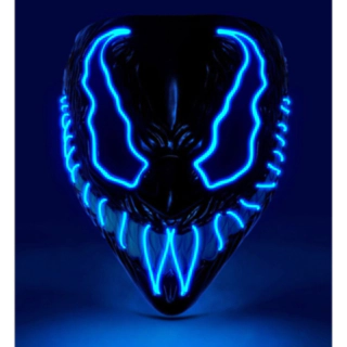 Monster LED Maske Blå