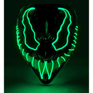 Monster LED Maske Grøn