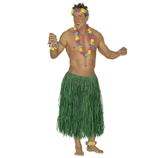 Hula Hawaiiskørt Grøn