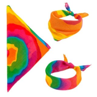Tie Dye Hippie Bomuldsbandana