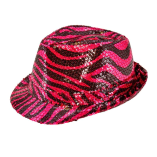 Zebrastribet Fedora Hat Pink