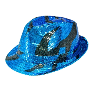 Paillet Fedora Blå