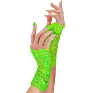 Fingerløse Blondehandsker Neon