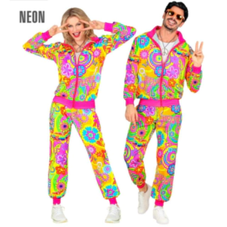 Neon Groovy Love Træningsdragt Kostume