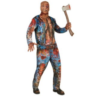Blodig Zombie Jumpsuit Kostume