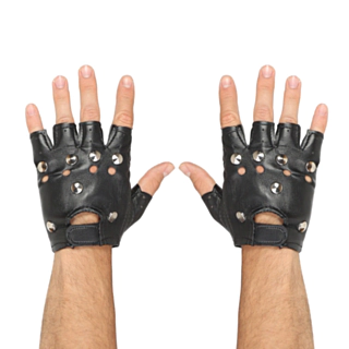 Biker Handsker Læderlook
