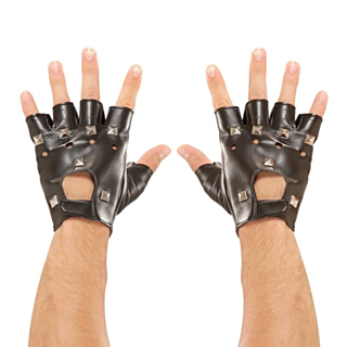 Læderlook Fingerhandsker