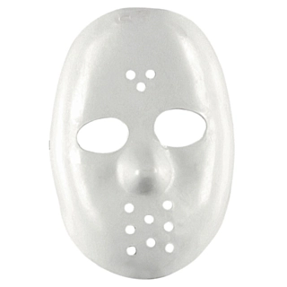 Hvid hockey maske