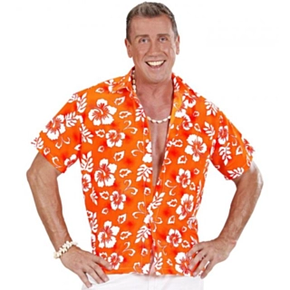 Hawaiiskjorte Orange
