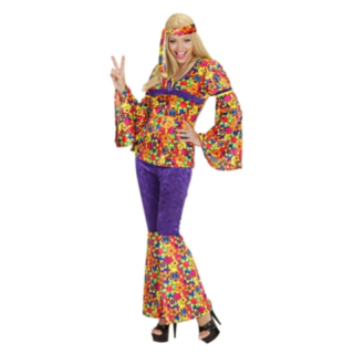 Kæk Hippiepige Kostume