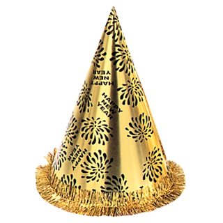 Nytårshat Happy New Year Guld
