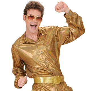 Diskoskjorte Guld