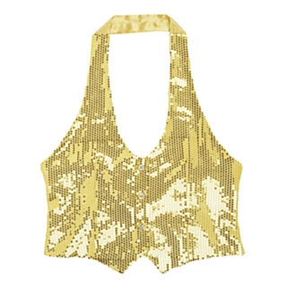 Paillet Vest Guld