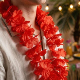 Waikiki Hawaii Halskæde Rød