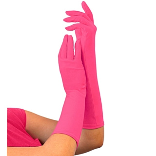 Lange Handsker Neonpink