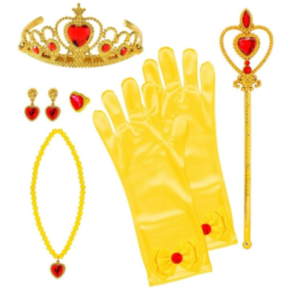 Prinsesse Børnesæt Gul/Guld