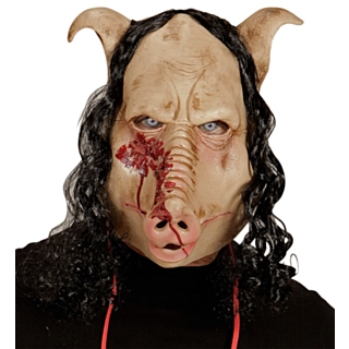 Blodig Grisehoved Maske