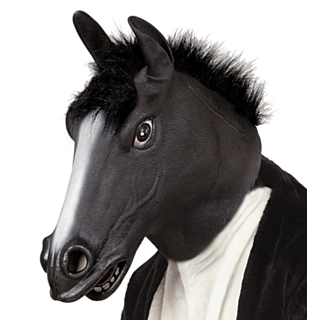 Sort Heste Maske