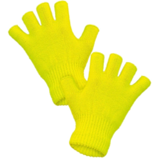 Fingerløse Handsker Neongul