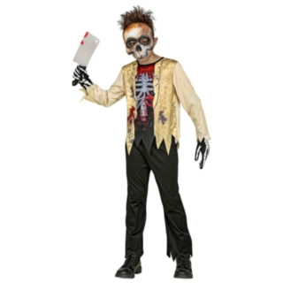 Zombie Skelet Børnekostume
