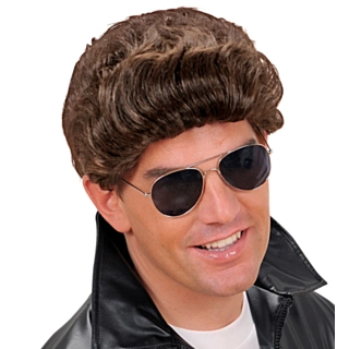 Slikhår Paryk Grease Brun