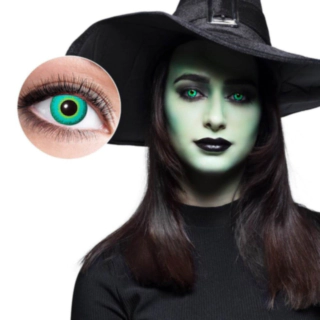 Magic Halloweenlinser Grøn