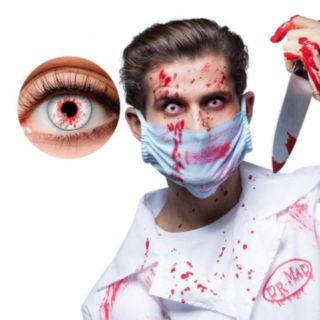 Blodskudte Halloweenlinser