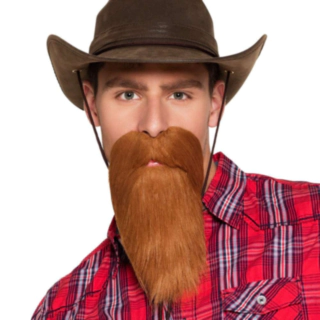 Cowboyskæg Brun